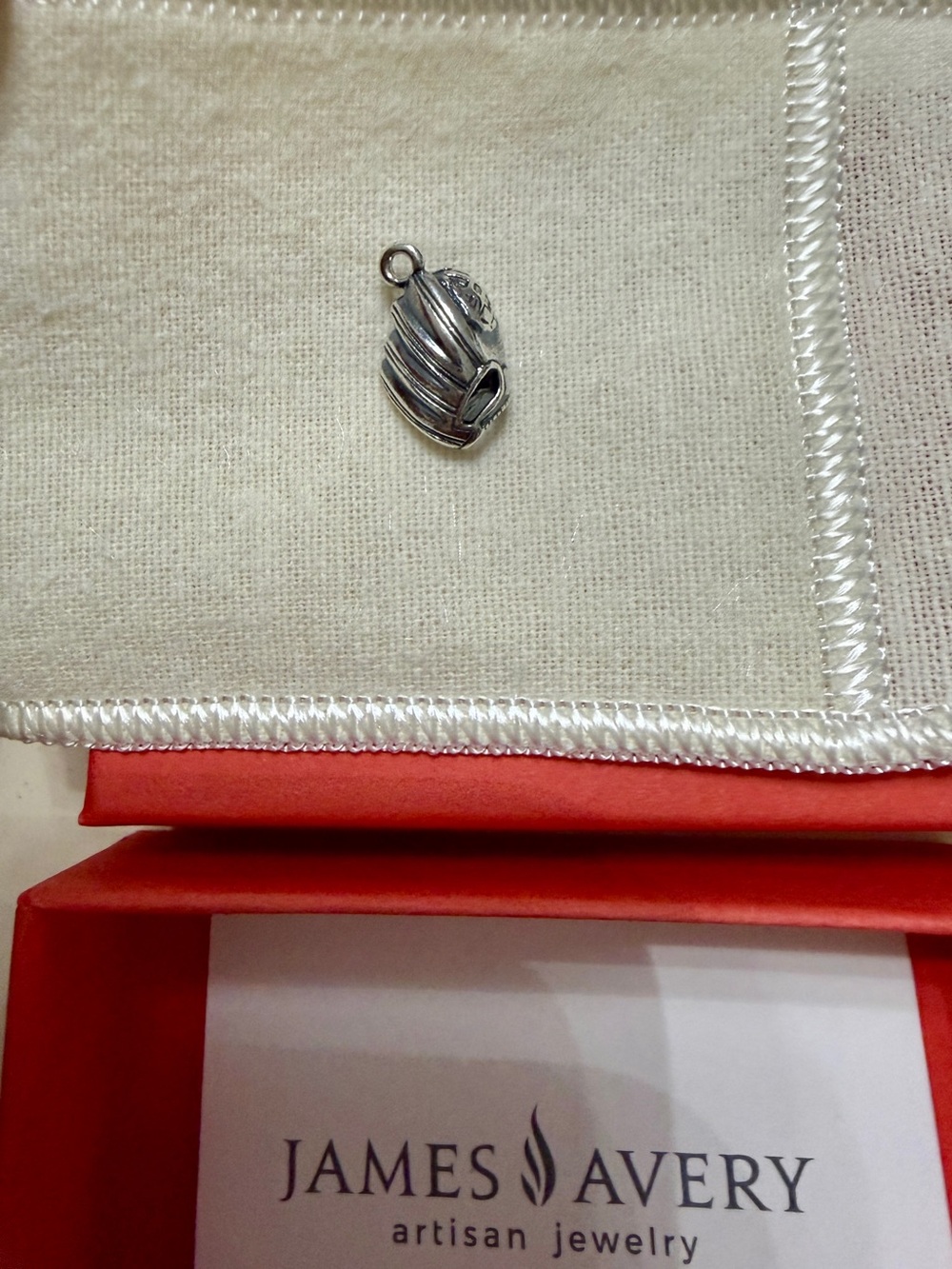 James Avery Sterling Silver Baseball & Glove Charm - Picture 7 of 7